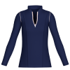 Blue essentials long sleeve golf shirt
