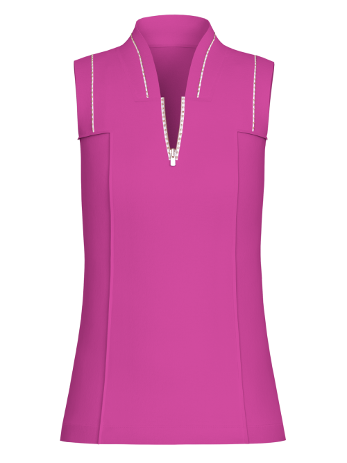 Purple Womens Golf Shirt