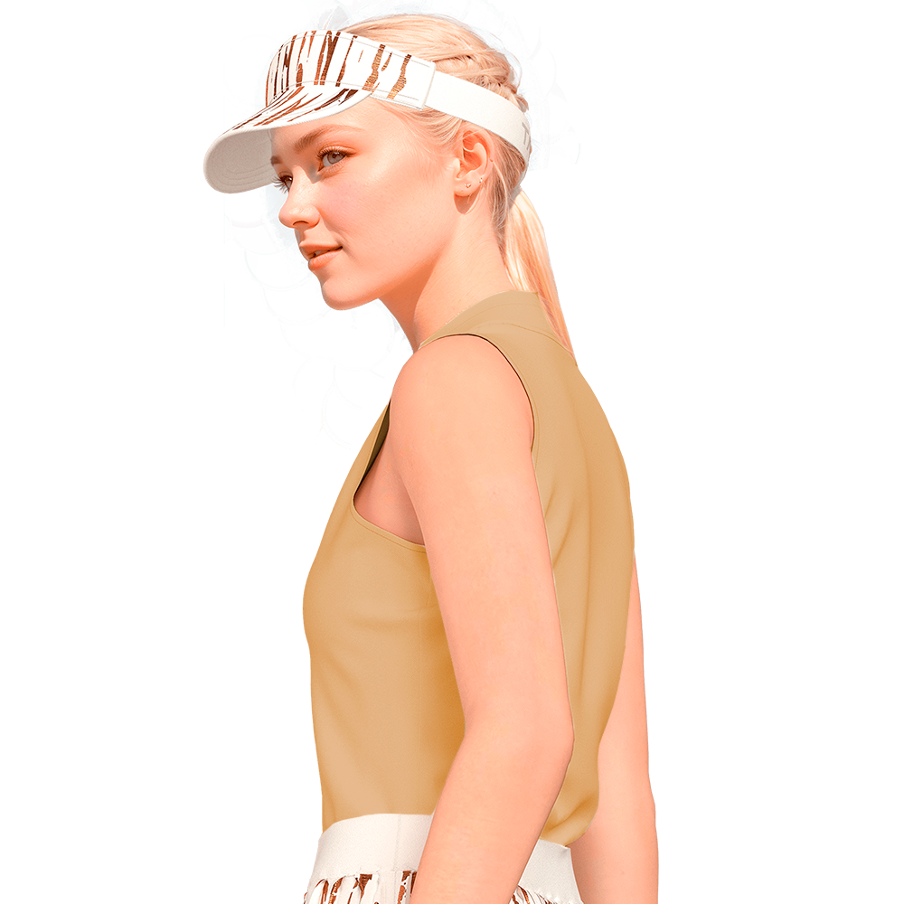 Sporty Chic Golf Shirt Sleeveless