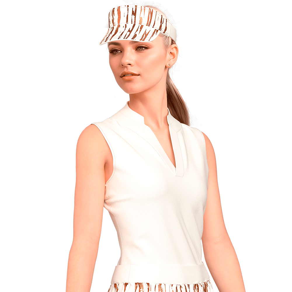 Sporty Chic Golf Shirt Sleeveless