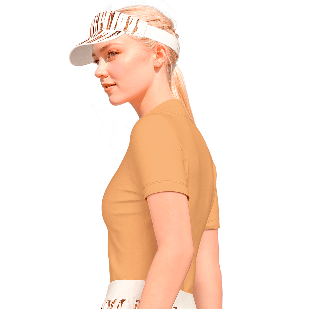 Sporty Chic Golf Shirt Short Sleeve