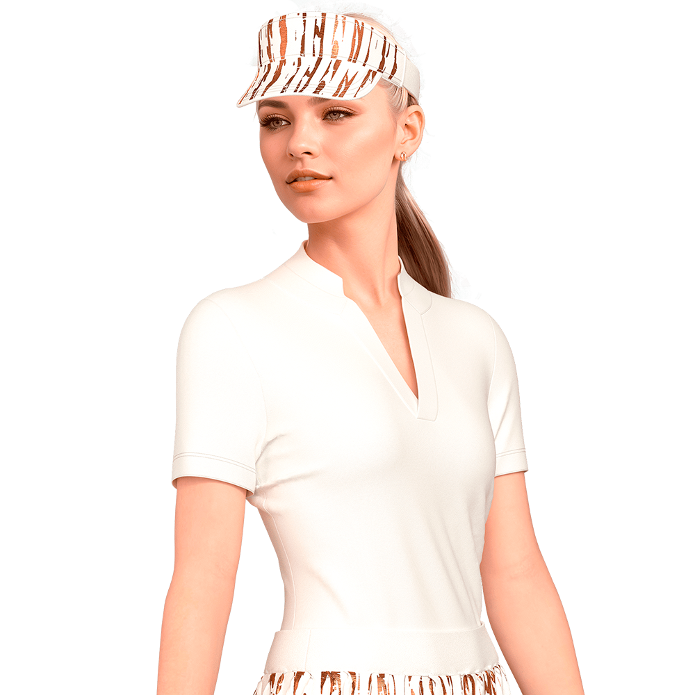 Sporty Chic Golf Shirt Short Sleeve