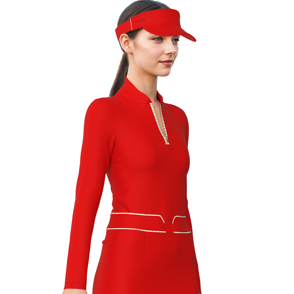 Trailblazing Neck-Shield Long Sleeve Golf Shirt