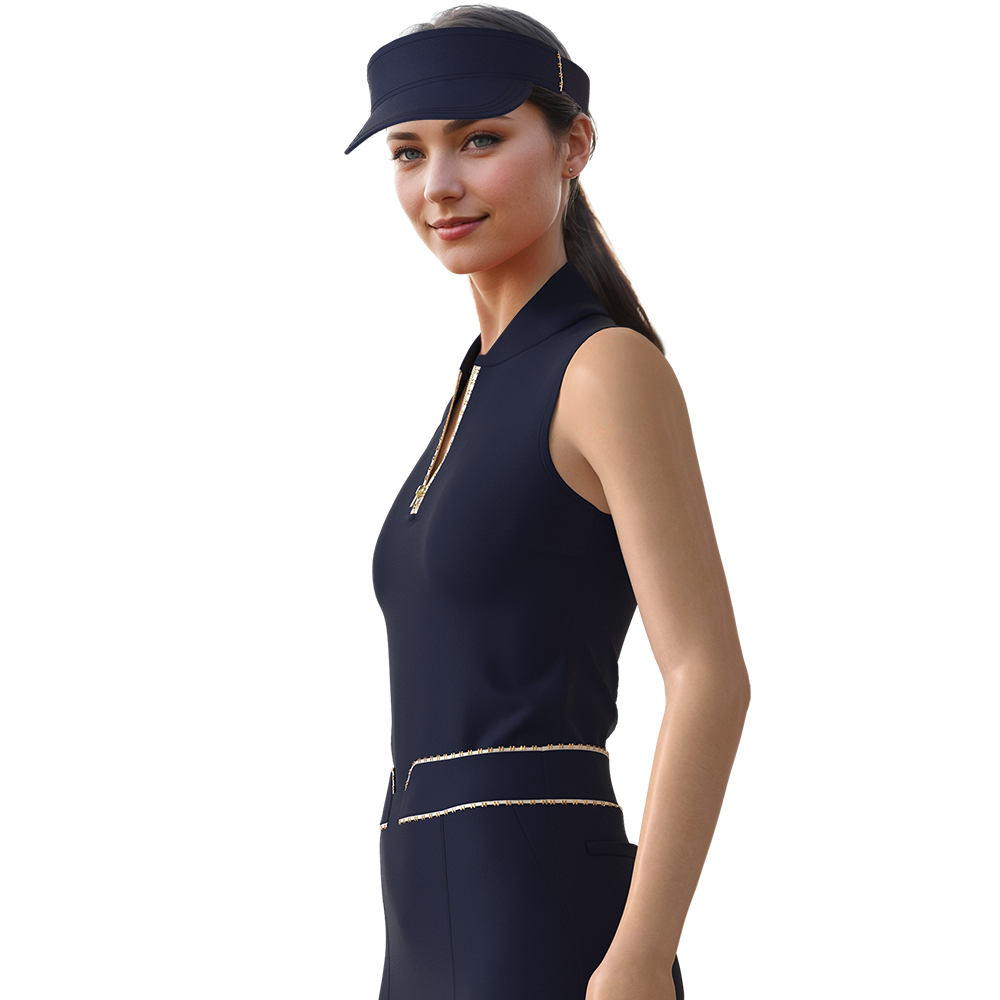 Trailblazing Neck-Shield Sleeveless Golf Shirt
