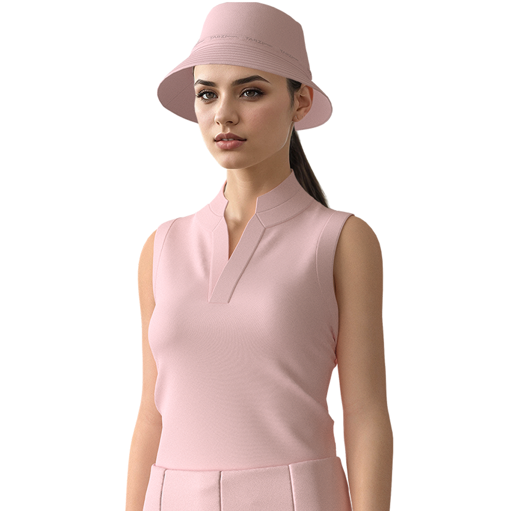 Sporty Chic Golf Shirt Sleeveless