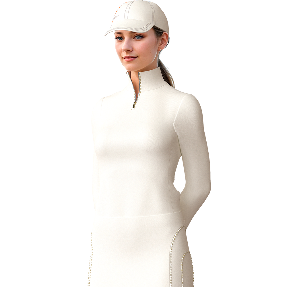The Riviera Golf Shirt 3/4 Sleeve