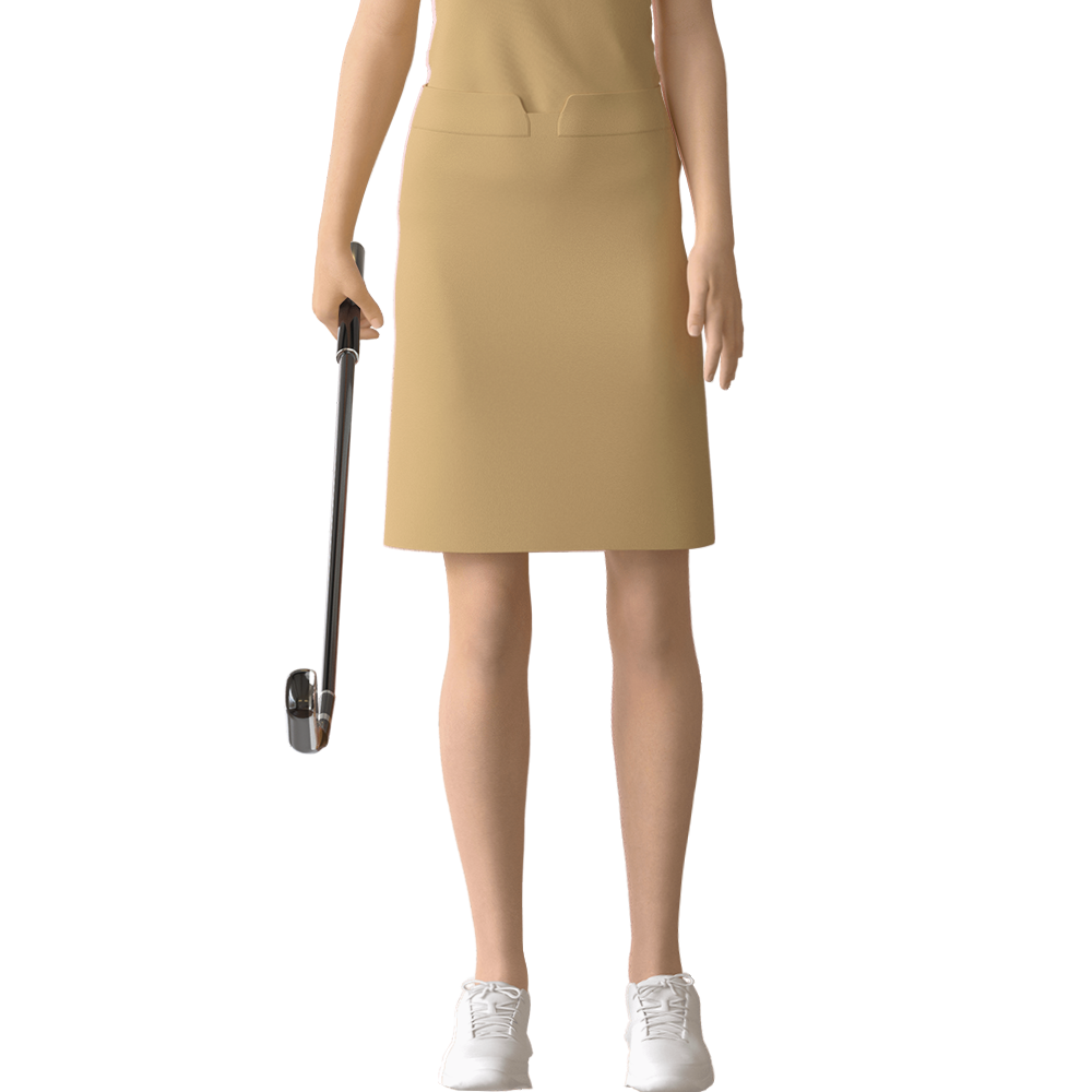 Versatile Golf Skort Above the Knee