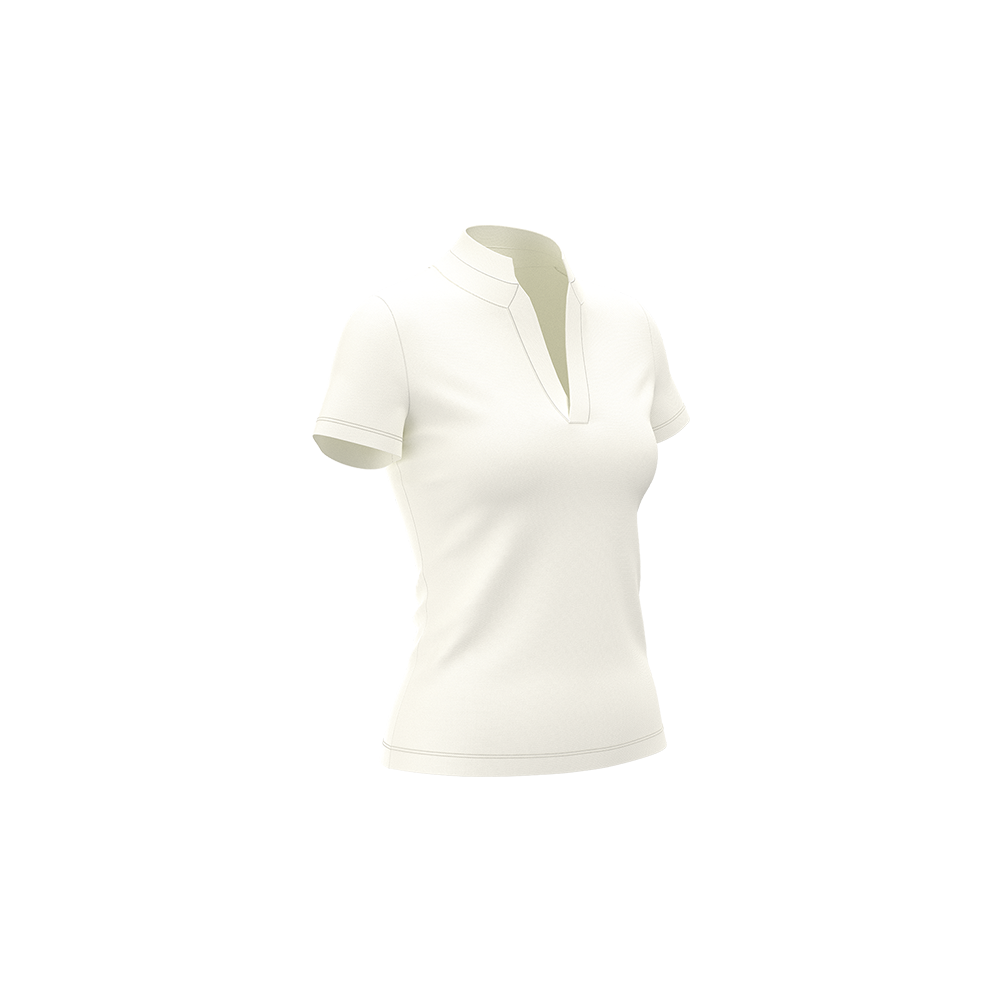 White short-sleeve top on a white background