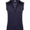 Ruffle Detail Sleeveless Après Golf Shirt