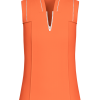 Orange sleeveless womens golf shirt