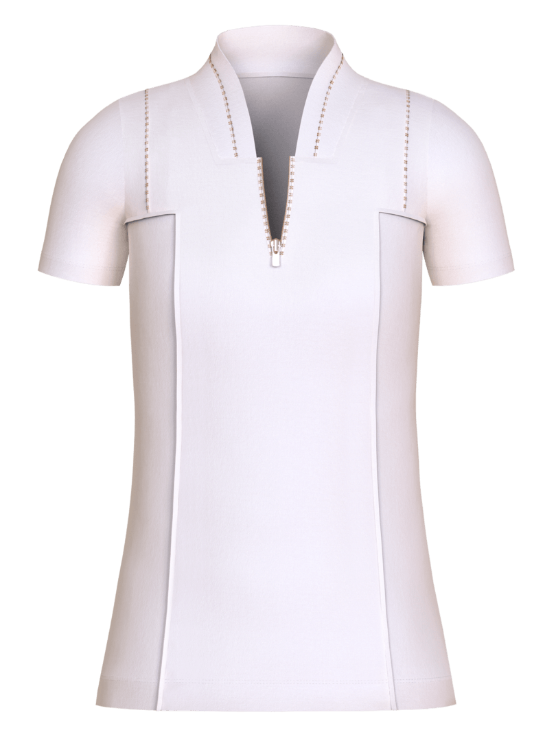 white golf top