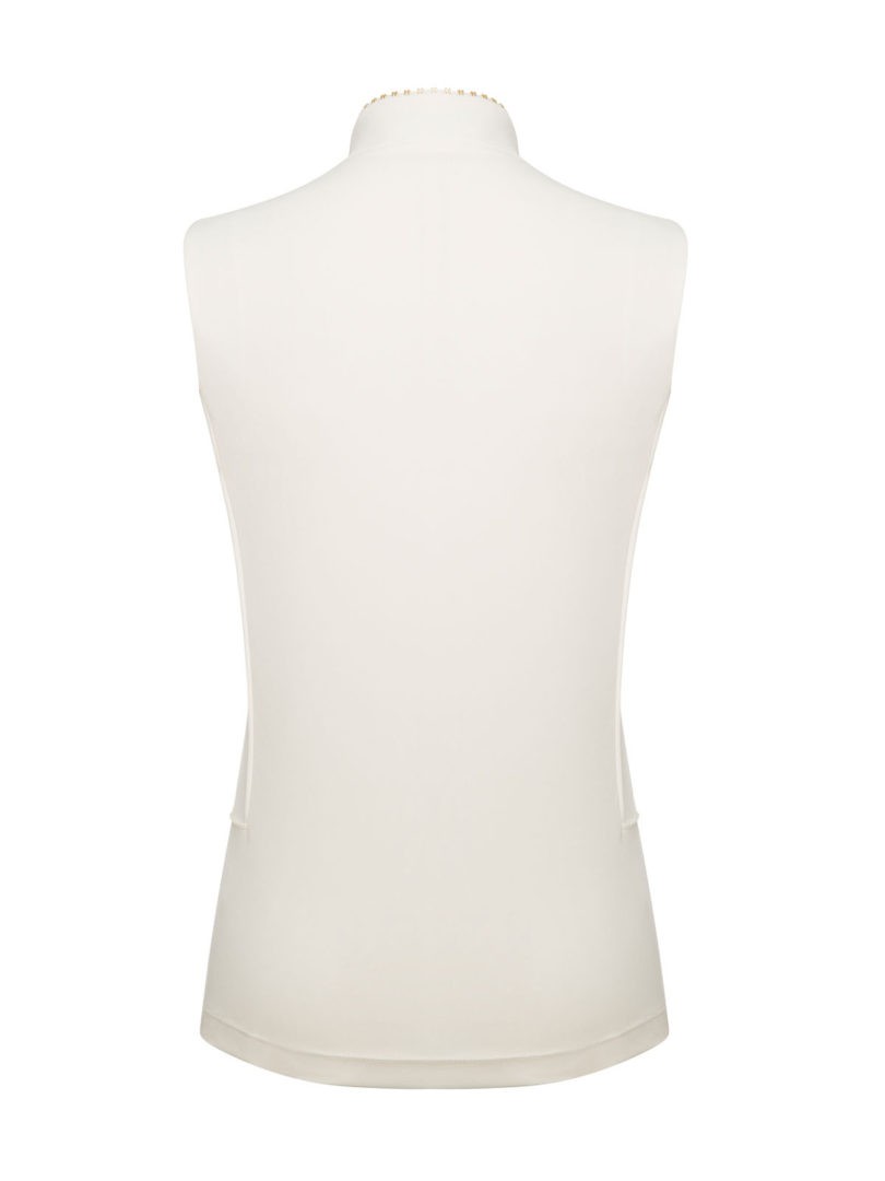 Sleeveless V Neck Après Golf Shirt - TARZI SPORT