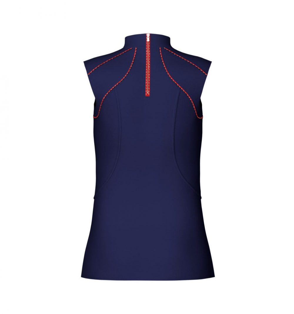 Sleeveless Retro Golf Shirt