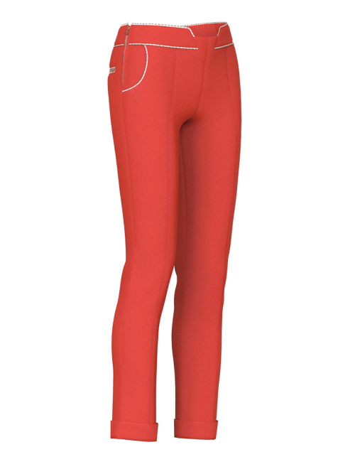 Stylish Ladies Golf Pants in red