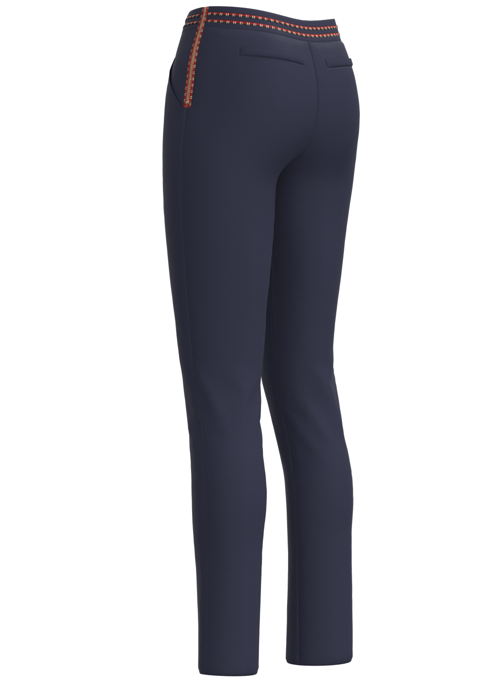 Woolen Trousers Women's Fall/winter High-waist Elastic Striped Straight-leg  Pants Slim-fit Warm Trousers Pants for Women - AliExpress