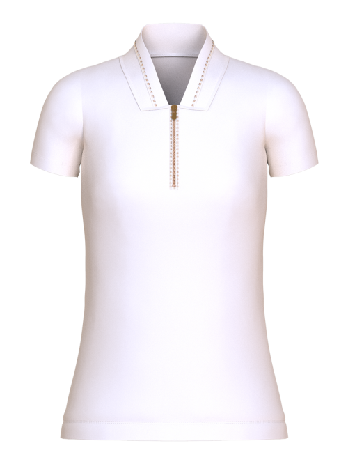 Mock Neck Winter Golf Shirt I Women's Golf Clothes I TARZI SPORT