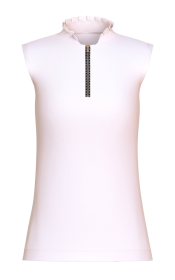 Ruffle Collar Sleeveless Golf Shirt I Women's Golf Clothes I TARZI SPORT
