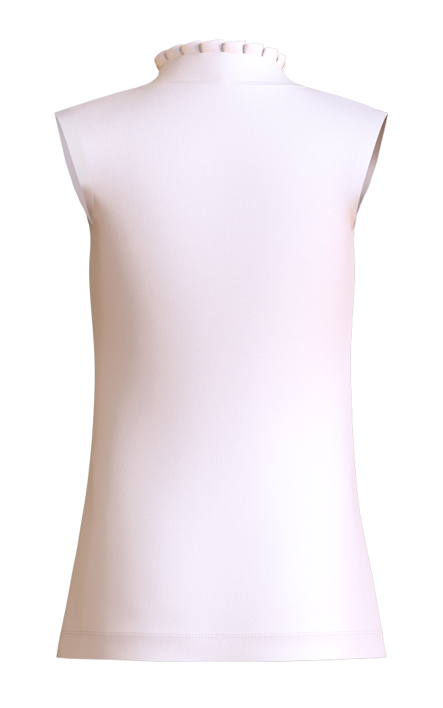 Ruffle Collar Sleeveless Golf Shirt I Women's Golf Clothes I TARZI